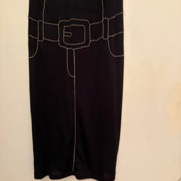 Vintage Moschino Tromp L'oeil Tank Dress,  Sz 8, in excellent vintage condition - Picture 7 of 9